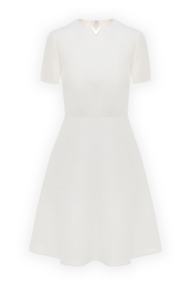 Valentino woman women's white wool and silk dress купить с ценами и фото 178040 - photo 1