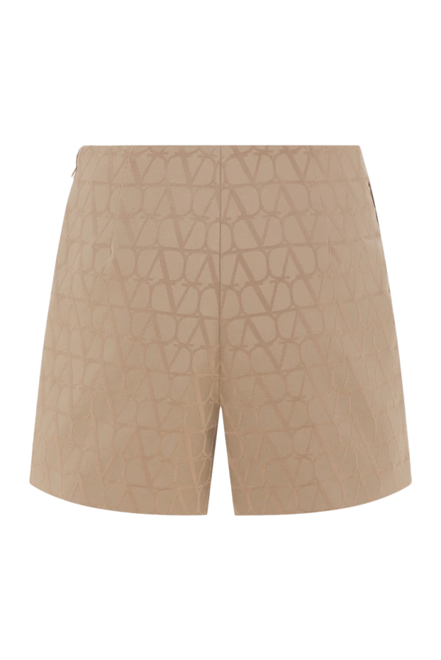 Valentino woman women's beige cotton and polyester shorts купить с ценами и фото 178041 - photo 1