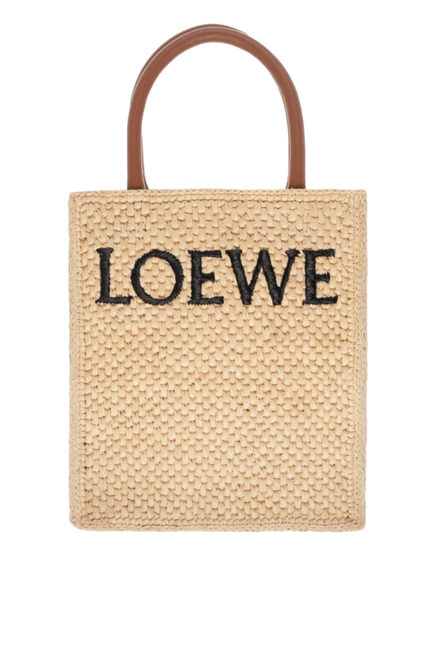 Loewe woman women's yellow daily bag made of straw купить с ценами и фото 178046 - photo 1