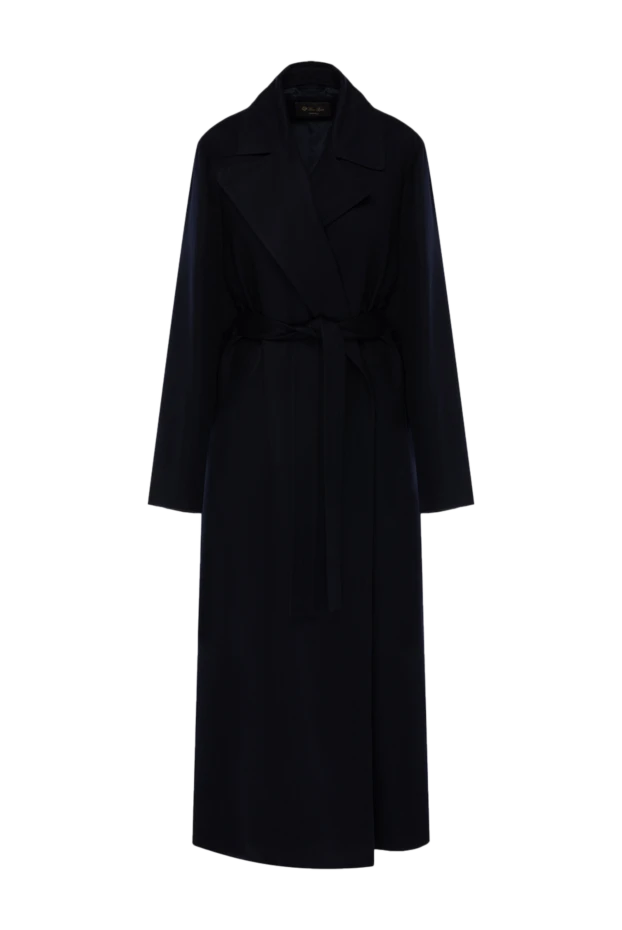 Әйелдерге арналған кашемир және жібек пальто көк - фото 1