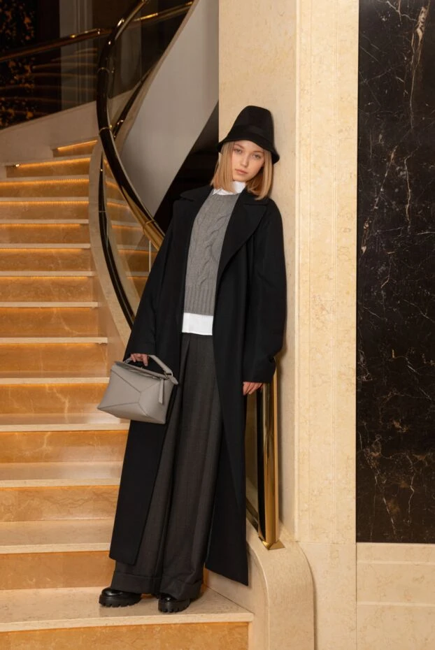 Джемпер из кашемира женский серый - фото 2