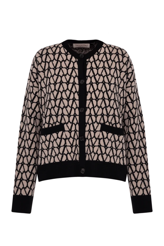 Valentino woman brown wool cardigan for women купить с ценами и фото 178094 - photo 1