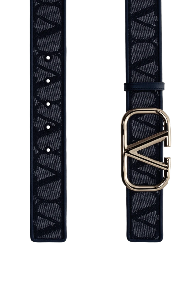 Valentino ремень из хлопка и полиэстера женский синий 178095 - фото 3