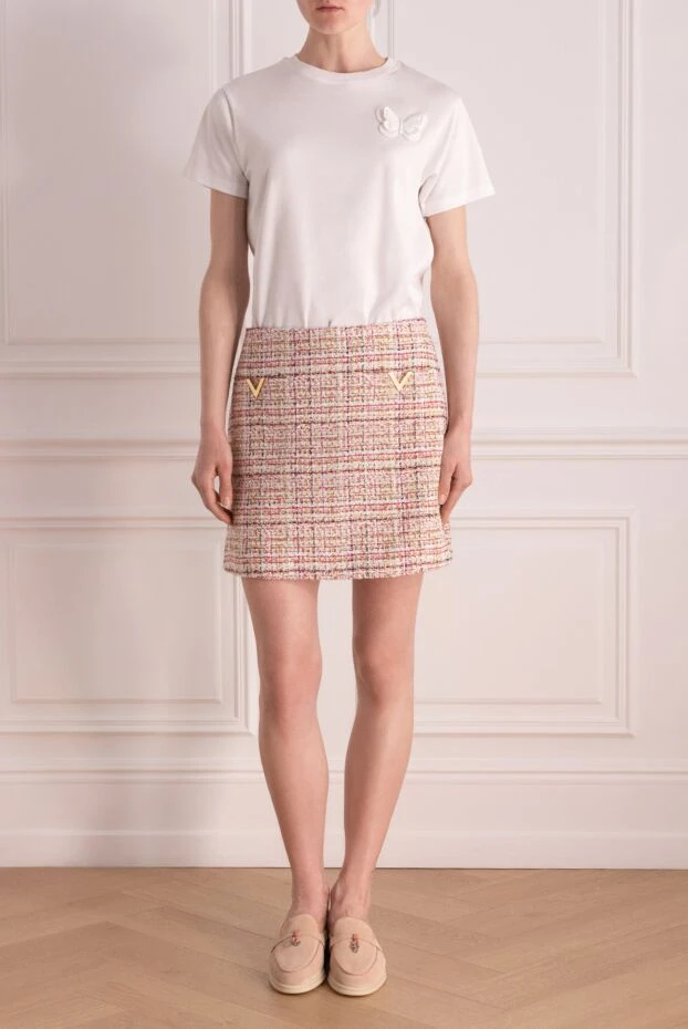 Valentino woman women's pink mini skirt купить с ценами и фото 178097 - photo 2