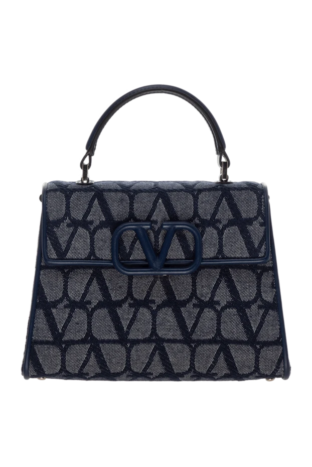 Valentino woman women's blue casual bag made of cotton and polyester купить с ценами и фото 178101 - photo 1