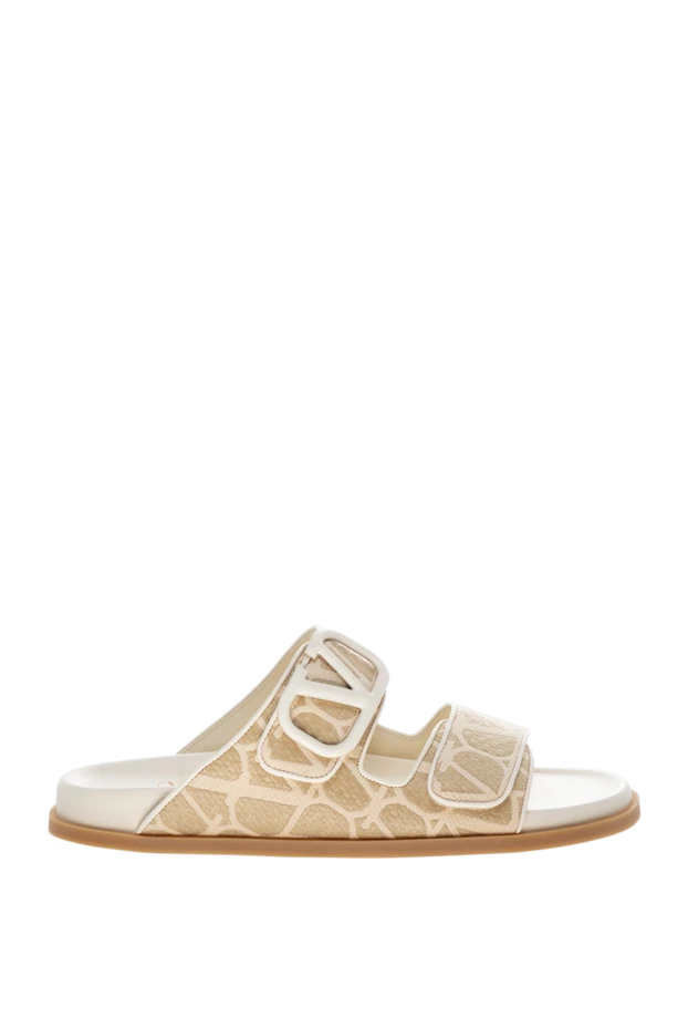 Valentino woman women's polyamide and cotton slippers, beige купить с ценами и фото 178104 - photo 1