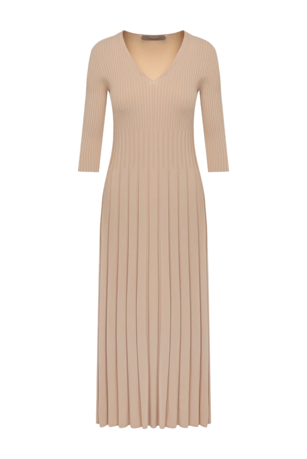 D.Exterior woman women's beige knitted dress made of viscose and polyamide купить с ценами и фото 178126 - photo 1