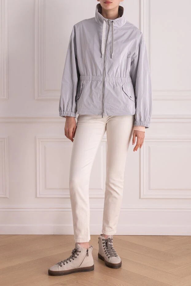 Peserico куртка из полиэстера женская серая 178169 - фото 2