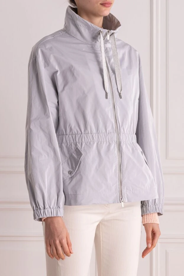 Peserico куртка из полиэстера женская серая 178169 - фото 3