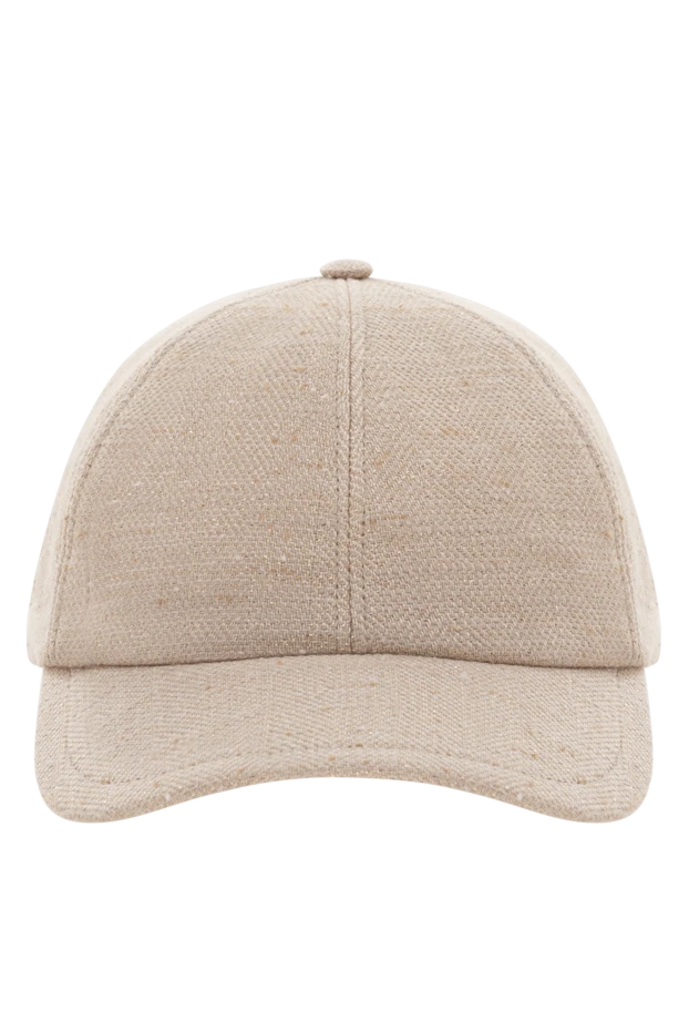 Women's natural fabric cap in beige
- photo 1