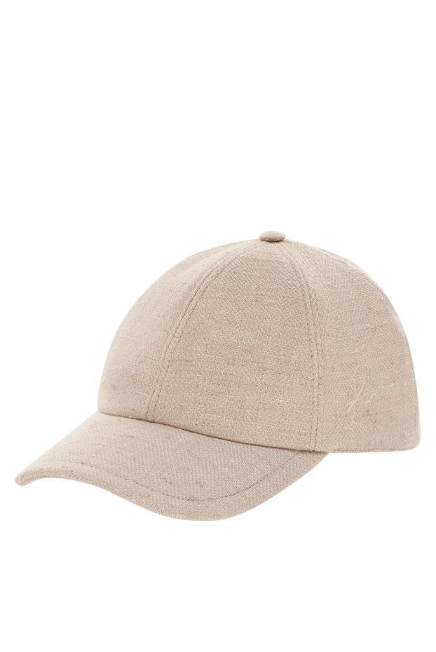 Peserico женская кепка натуральная тканевая в бежевом тоне
 178180 - фото 3