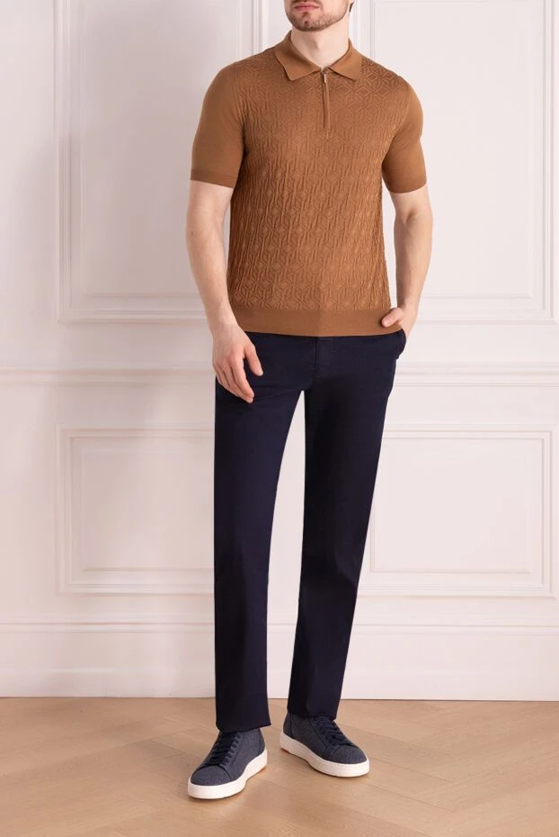 Stefano Ricci брюки мужские синие 178182 - фото 2