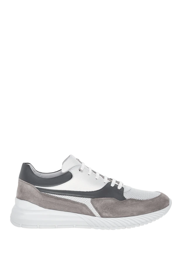 Sneakers made of genuine leather for men gray - photo 1
