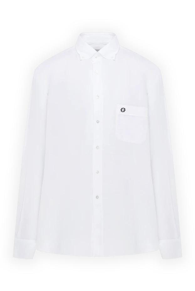 Linen shirt for men white - photo 1