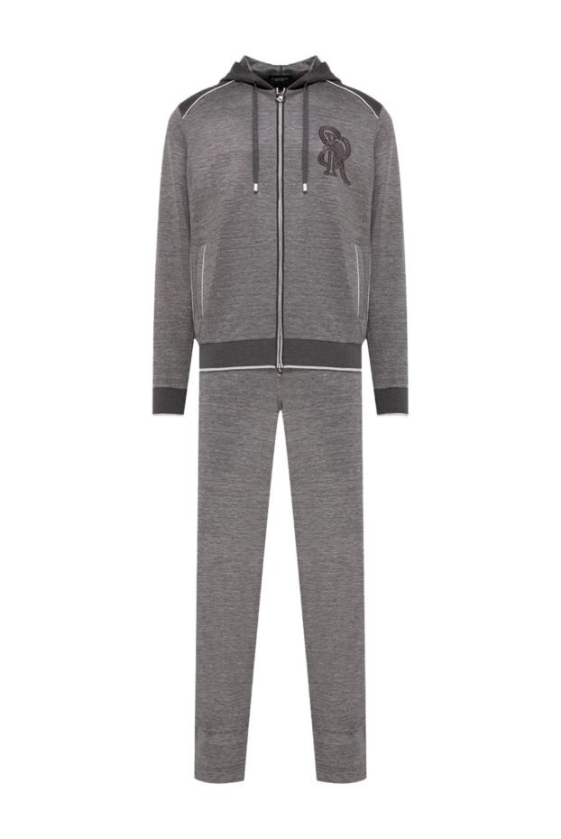 Жібек және зығырдан жасалған ерлерге арналған қоңыр костюм
- фото 1