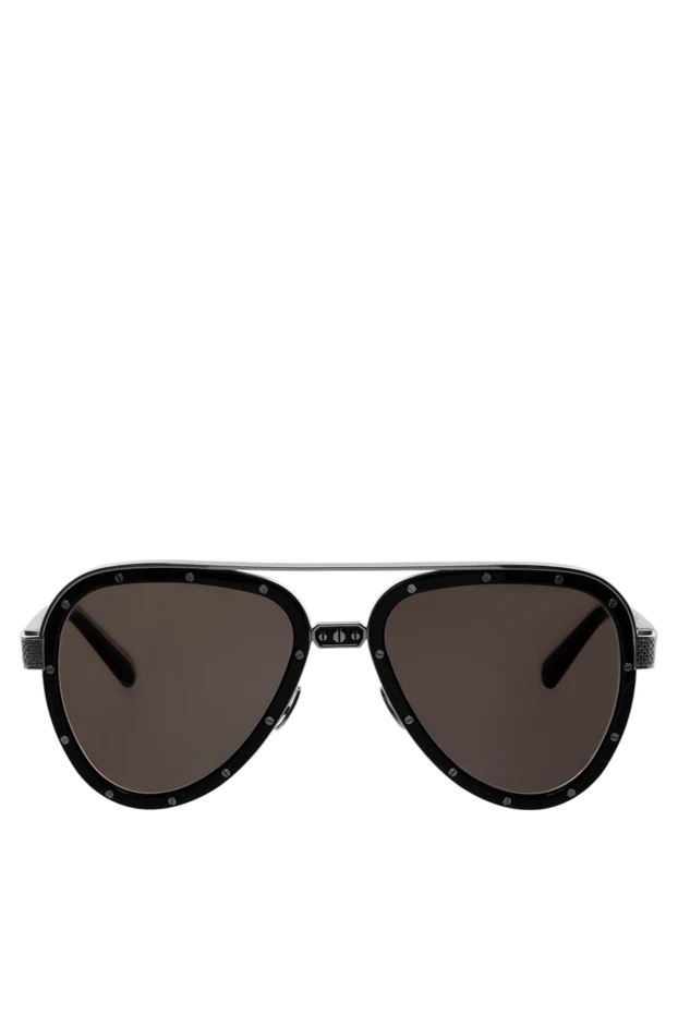 Металл және пластиктен жасалған күннен қорғайтын көзілдірік, қара, ерлерге арналған - фото 1