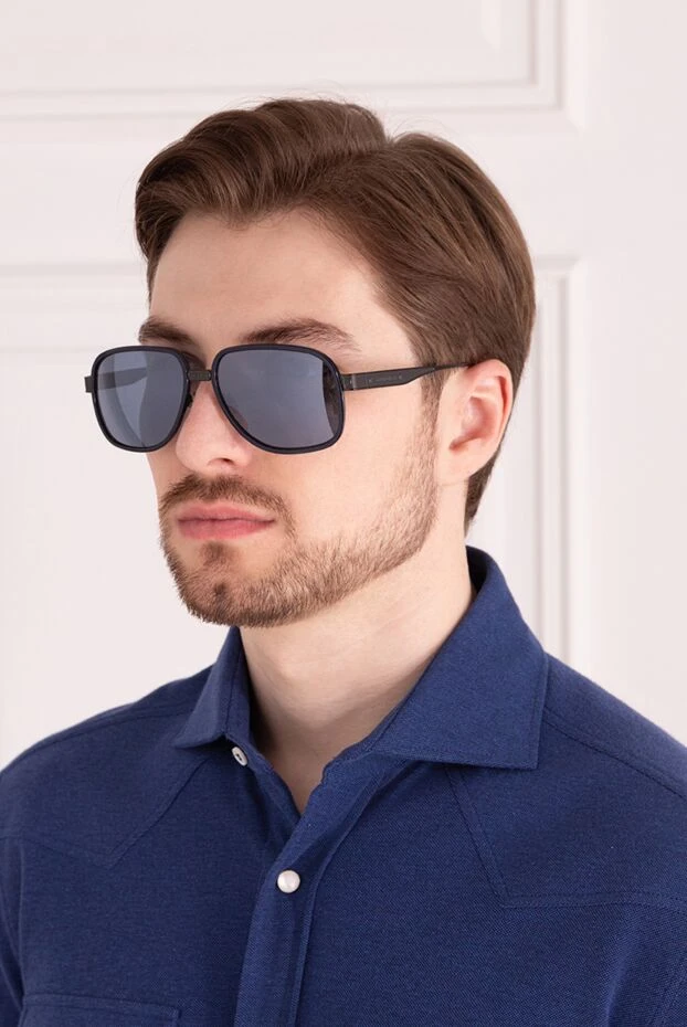 Stefano Ricci очки для защиты от солнца мужские синие 178204 - фото 2