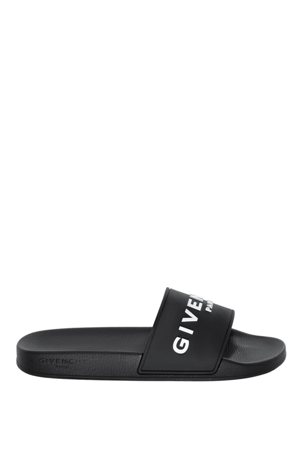 Givenchy man men's black polyurethane flip-flops купить с ценами и фото 178227 - photo 1