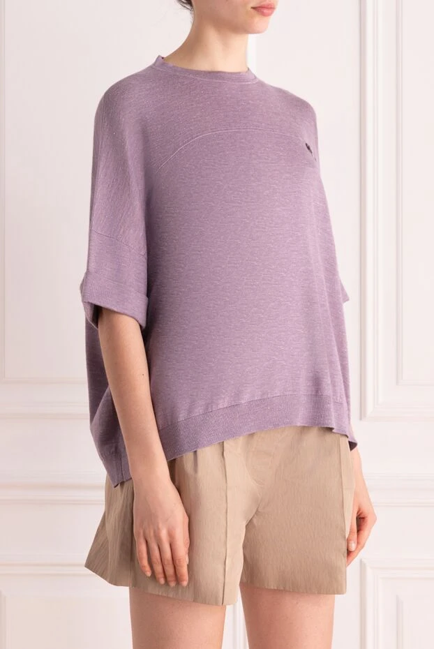 Brunello Cucinelli blouse for women purple 178241 - photo 3