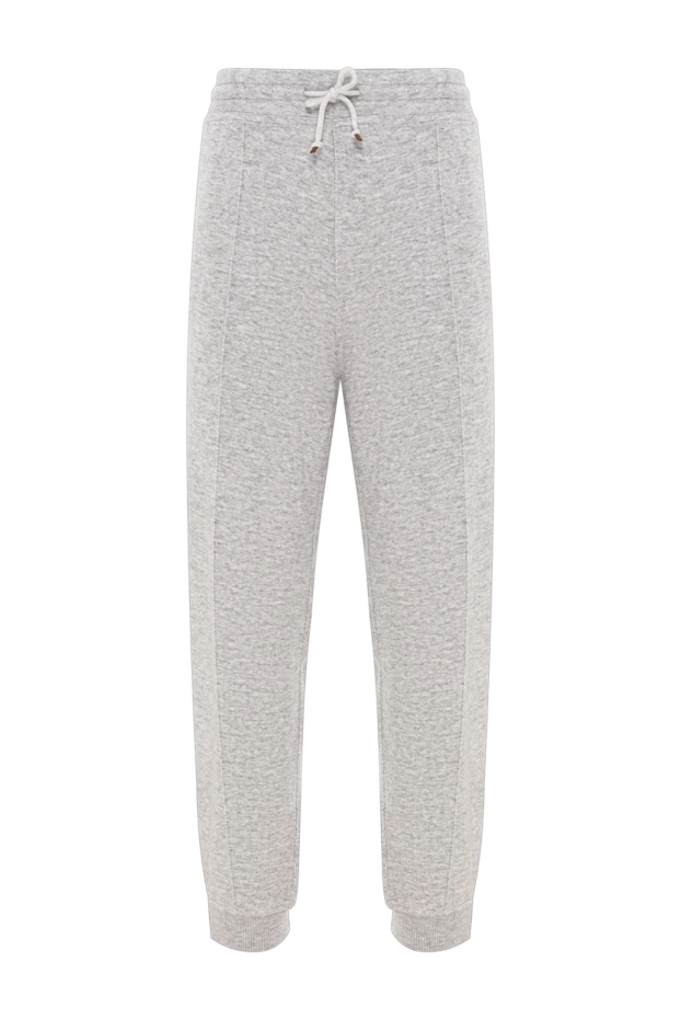 Джоггеры премиум из кашемира и хлопка с эластичным поясом - фото 1