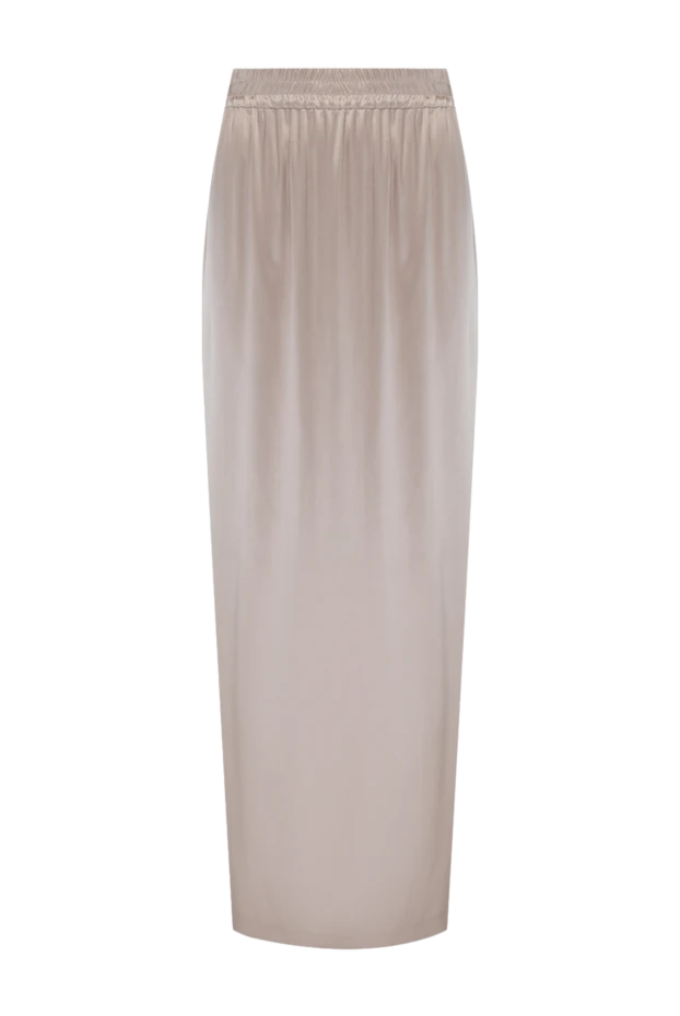 Юбка макси женская бежевая - фото 1