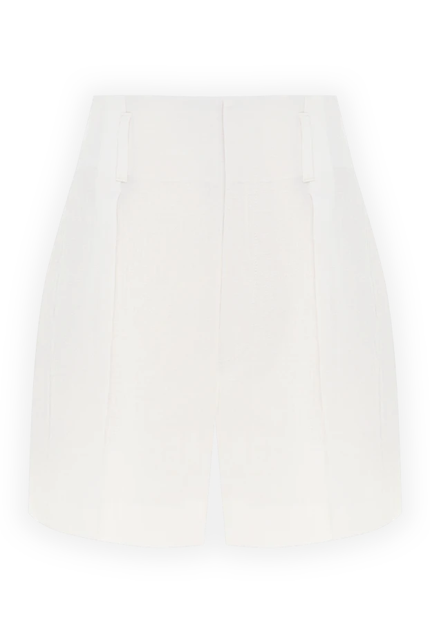 Linen shorts for women white - photo 1