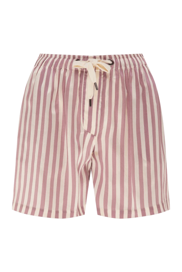 Әйелдерге арналған вискоза және жібек шорт, бургундия - фото 1