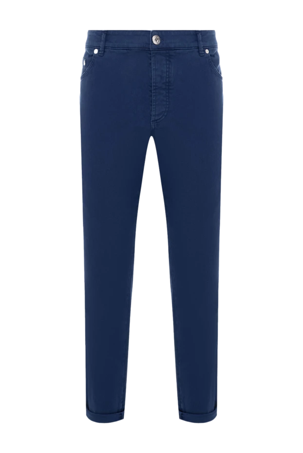 Blue cotton jeans for men - photo 1