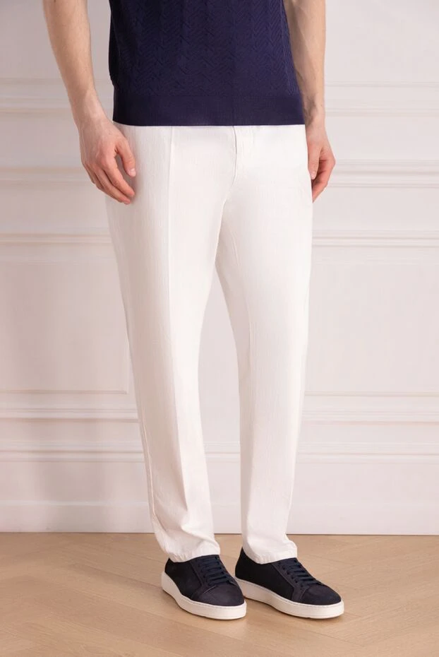 Brunello Cucinelli white cotton jeans for men 178292 - photo 3