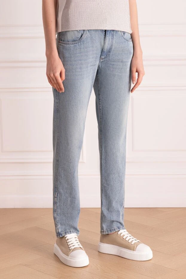 Brunello Cucinelli naturally faded jeans with contrast stitching
 178304 - photo 3