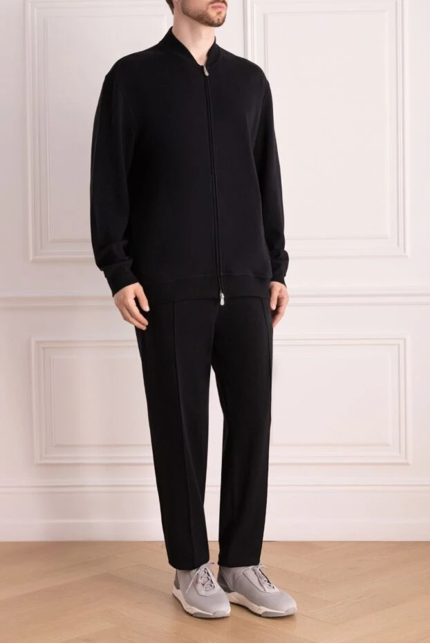 Brunello Cucinelli men's walking suit made of cotton and polyamide black 178342 - photo 3
