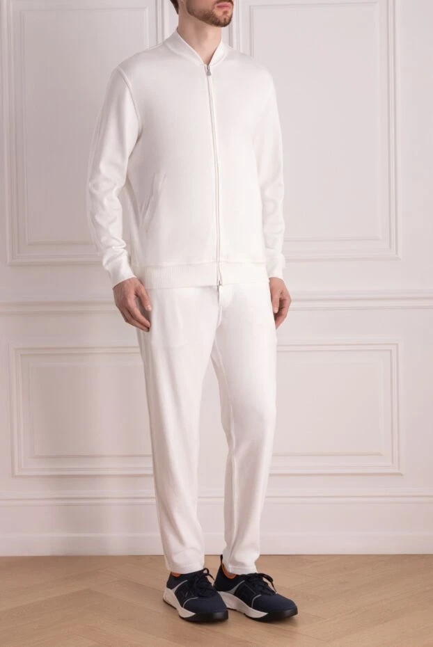 Brunello Cucinelli walking suit made of cotton and polyamide for men white 178346 - photo 3