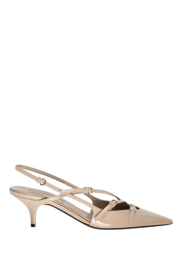 Miu Miu woman women's beige high-heeled shoes made of genuine leather купить с ценами и фото 178355 - photo 1