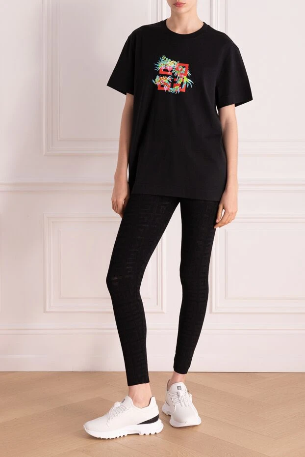 Givenchy woman cotton t-shirt for women, black купить с ценами и фото 178361 - photo 2