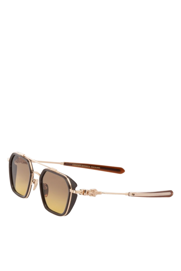Chrome Hearts men's yellow metal sunglasses for sun protection 178377 - photo 3