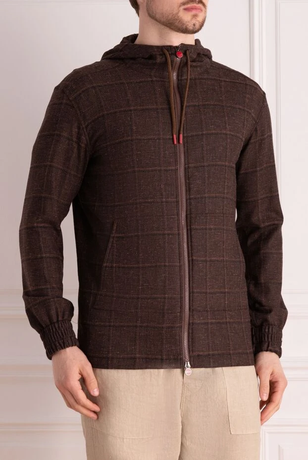 Kiton куртка спортивная коричневая мужская 178404 - фото 3