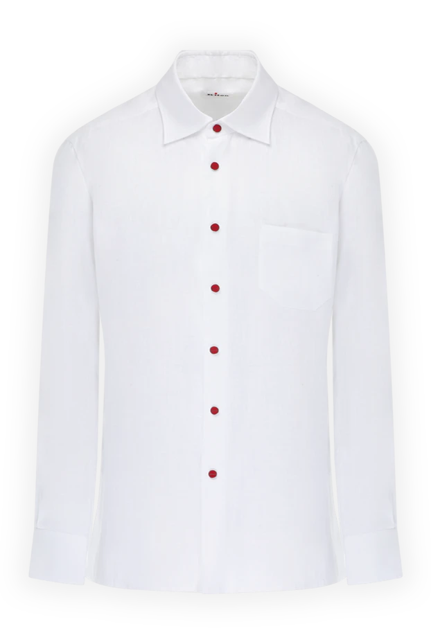 Kiton man men's white linen shirt 178413 - photo 1