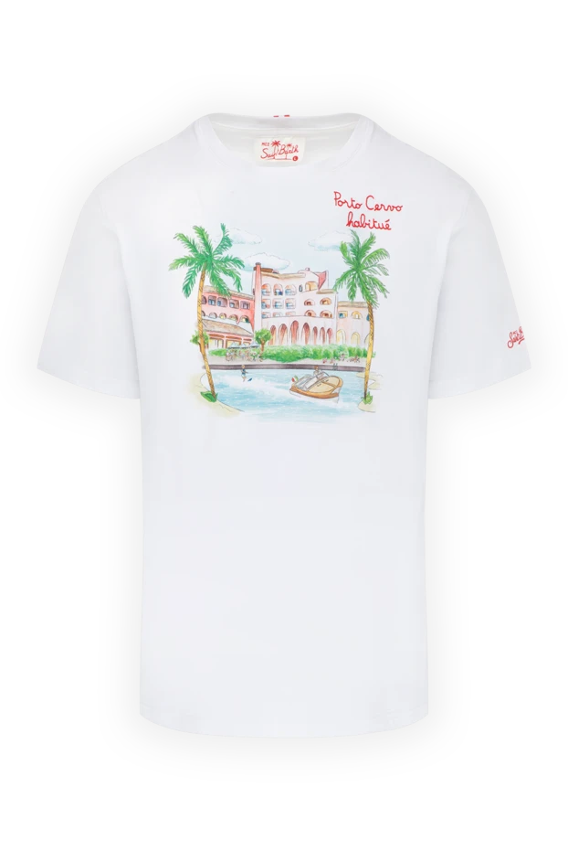 MC2 Saint Barth man white cotton t-shirt for men купить с ценами и фото 178415 - photo 1