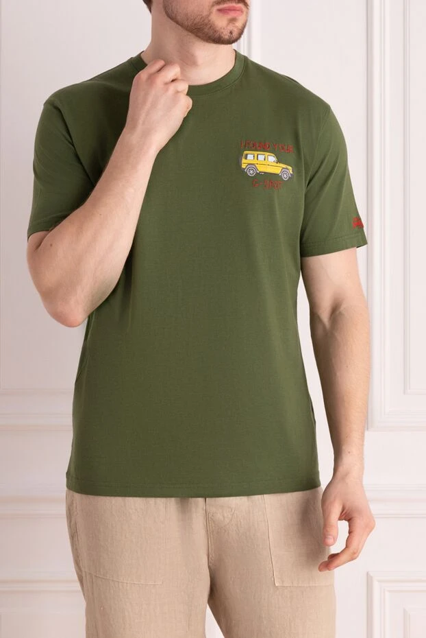 MC2 Saint Barth жарқын жол талғамайтын дизайны бар ерлер жасыл жейдесі 178418 - фото 3