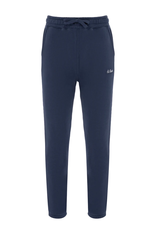 MC2 Saint Barth man blue cotton trousers for men купить с ценами и фото 178420 - photo 1