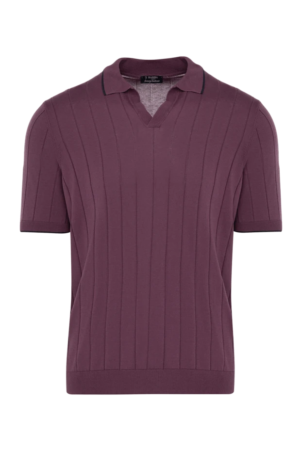 Barba Napoli man men's silk polo, burgundy купить с ценами и фото 178456 - photo 1