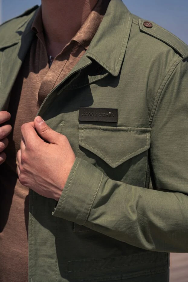 Barba Napoli мужское коричневое льняное поло  178457 - фото 2