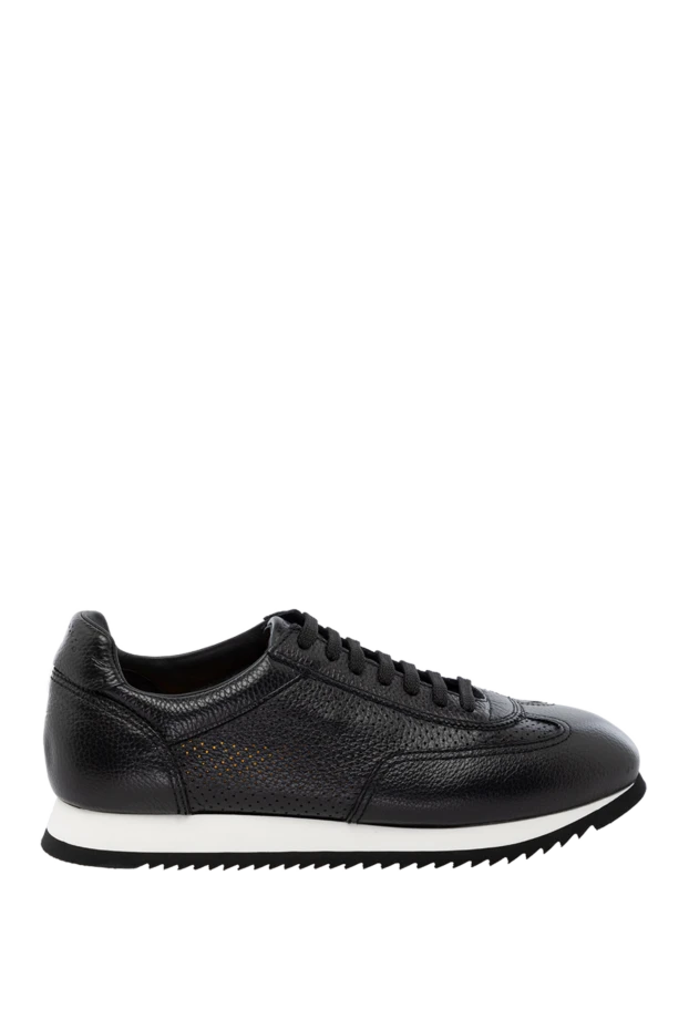 Doucal`s man men's black genuine leather sneakers купить с ценами и фото 178462 - photo 1