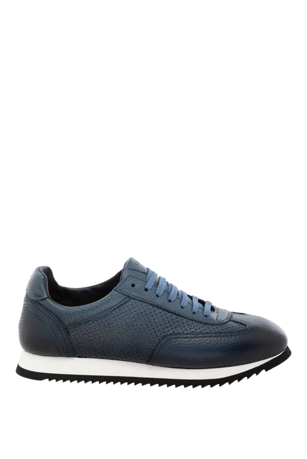 Doucal`s man men's blue genuine leather sneakers купить с ценами и фото 178463 - photo 1