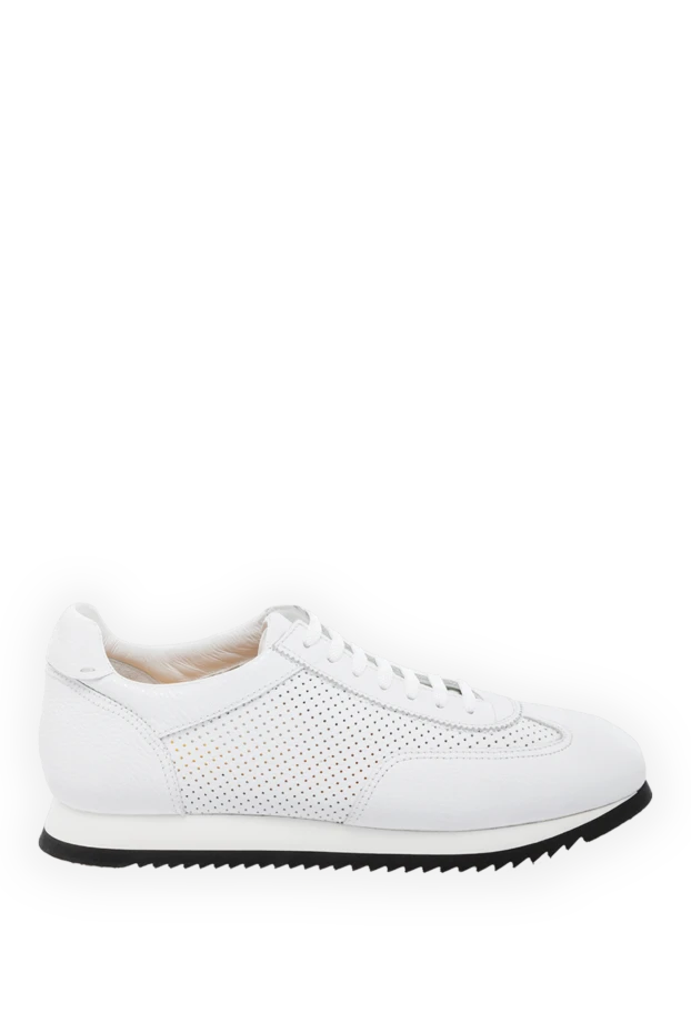 Doucal`s man sneakers made of genuine leather, white for men купить с ценами и фото 178464 - photo 1