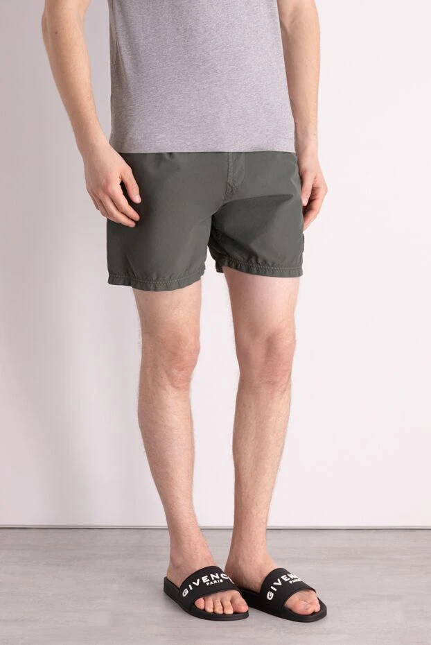 Stone Island men's beach shorts made of polyamide green 178482 - photo 3