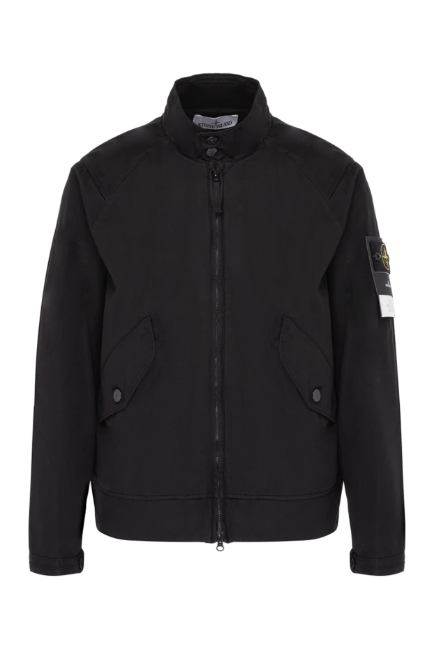 Stone Island man men's black cotton jacket купить с ценами и фото 178492 - photo 1