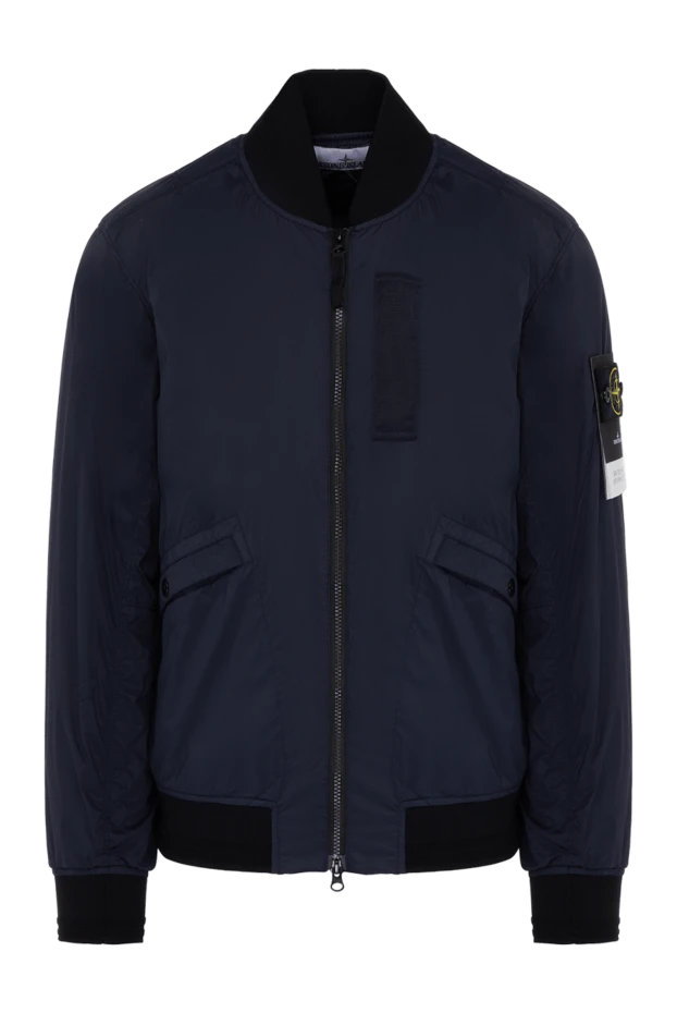 Stone Island man men's blue polyamide and elastane jacket купить с ценами и фото 178494 - photo 1