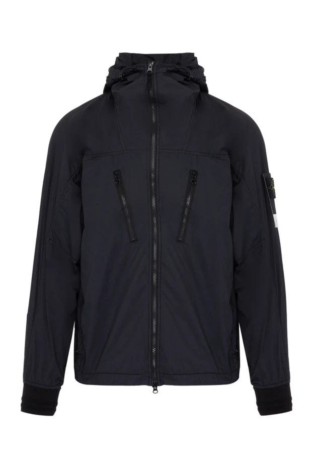 Stone Island man men's black polyamide and elastane jacket купить с ценами и фото 178498 - photo 1