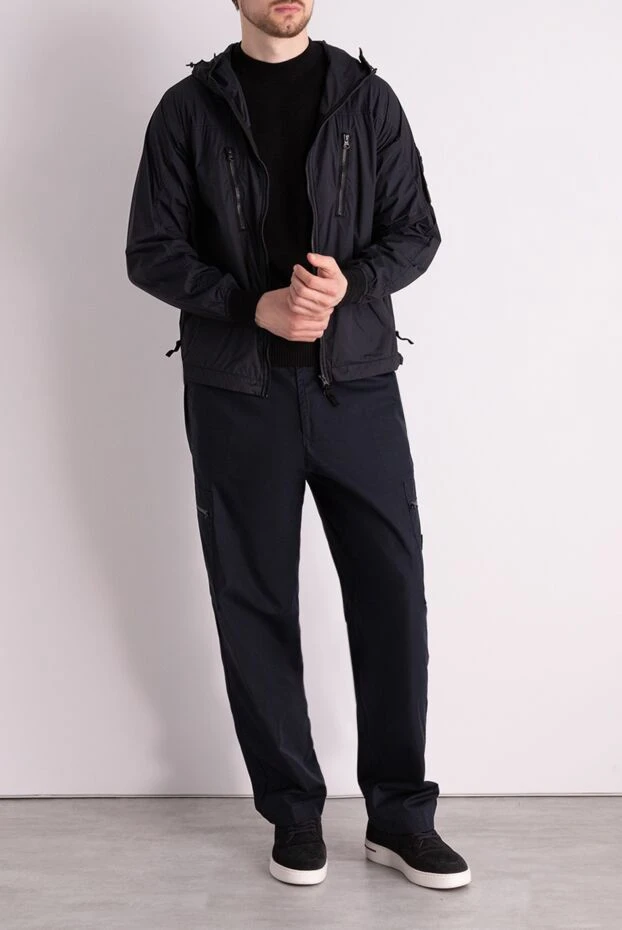 Stone Island man men's black polyamide and elastane jacket купить с ценами и фото 178498 - photo 2